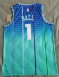 Maillot de Basket #1 Ball Hornets 21-22 city Bleu ave diamond logo